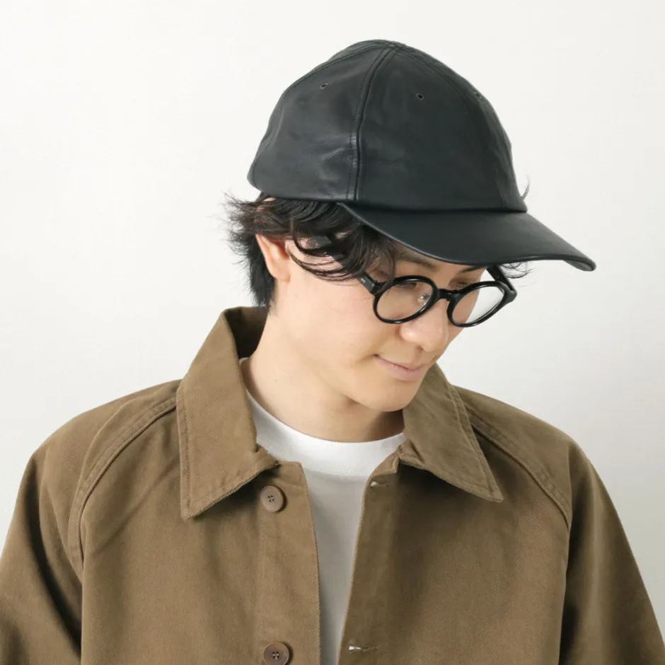 Hats^DECHO / Leather Ball Cap black