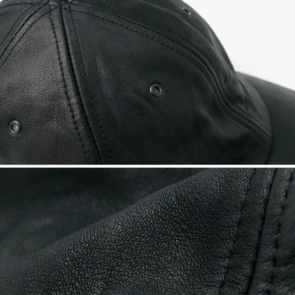Hats^DECHO / Leather Ball Cap black