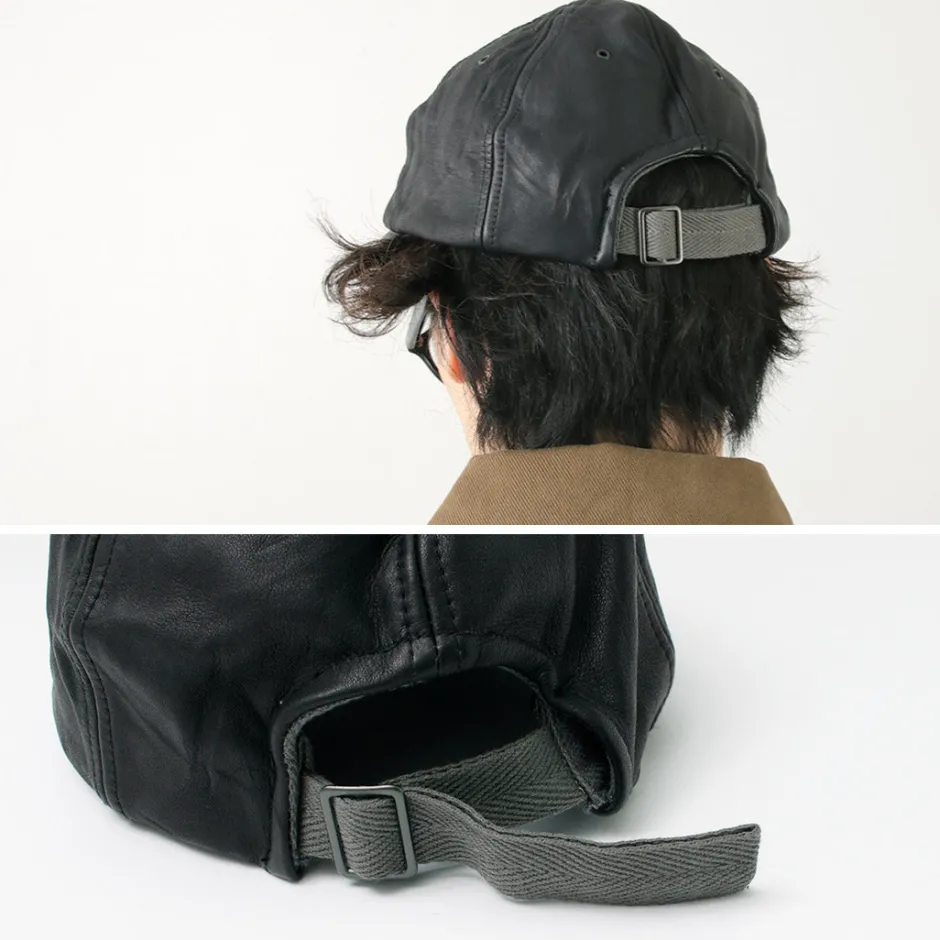 Hats^DECHO / Leather Ball Cap black