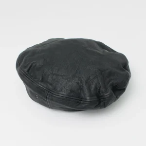 Hats^DECHO / Leather Beret black