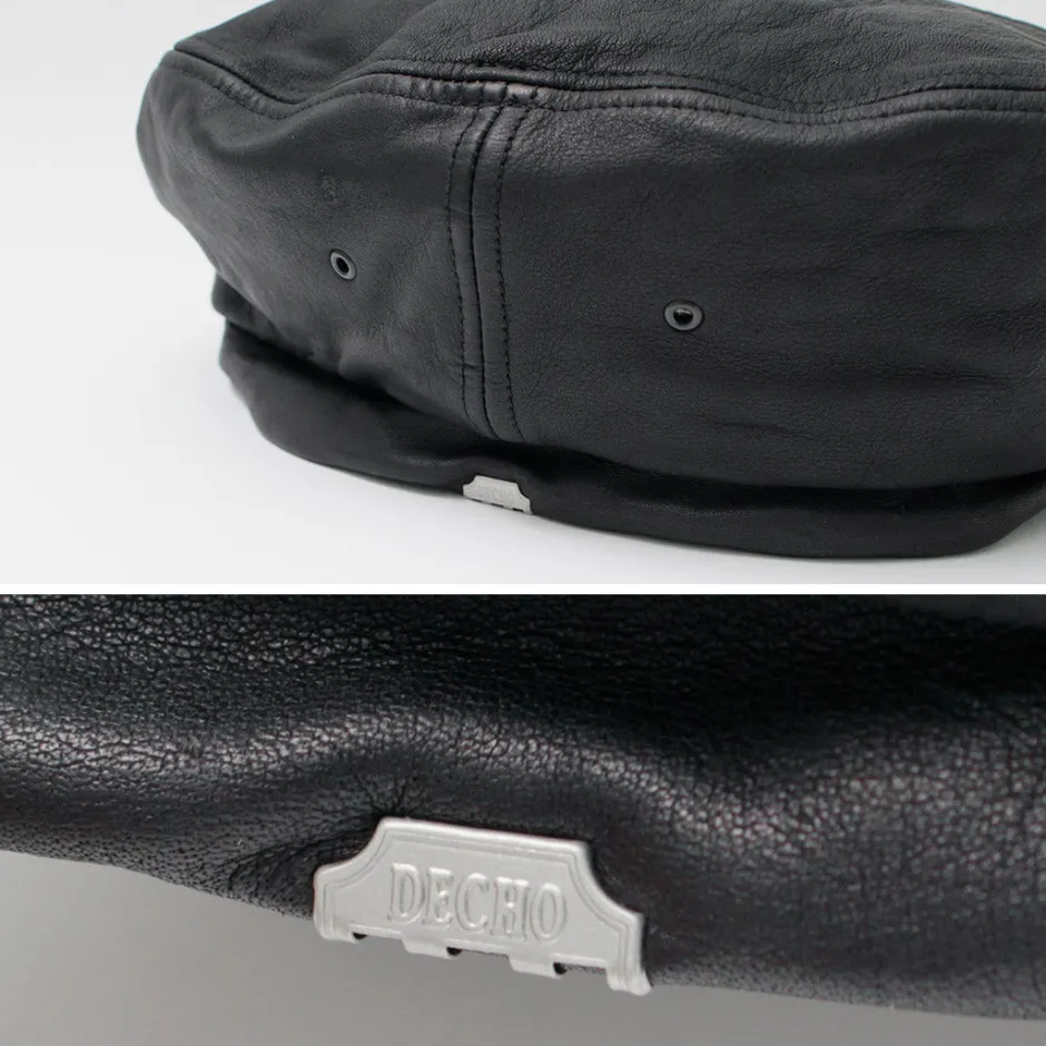 Hats^DECHO / Leather Beret black