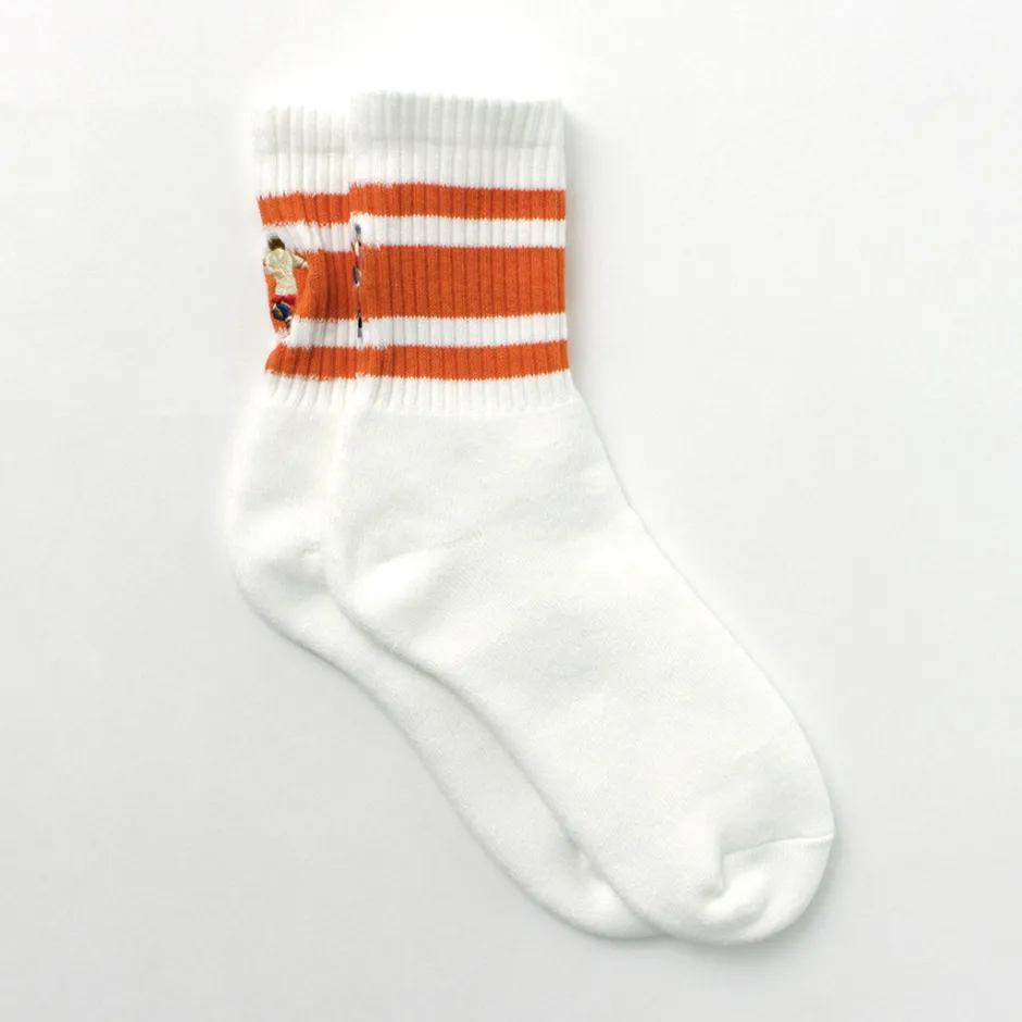 Socks^DECKA QUALITY SOCKS / Embroidered Skater Socks