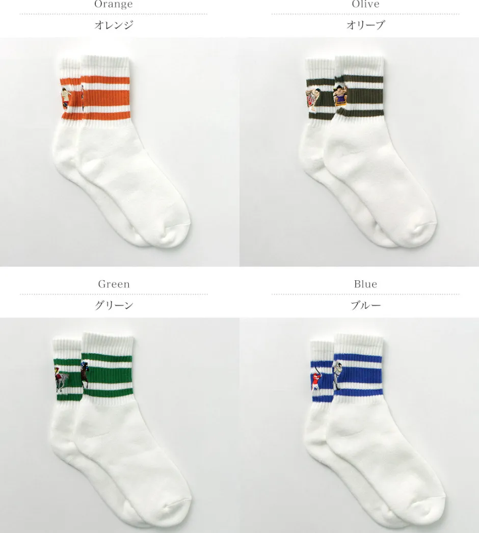 Socks^DECKA QUALITY SOCKS / Embroidered Skater Socks