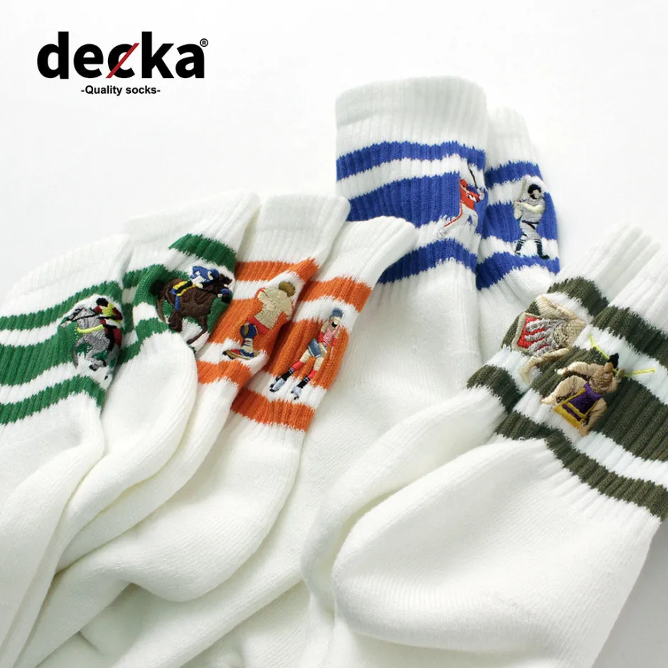Socks^DECKA QUALITY SOCKS / Embroidered Skater Socks