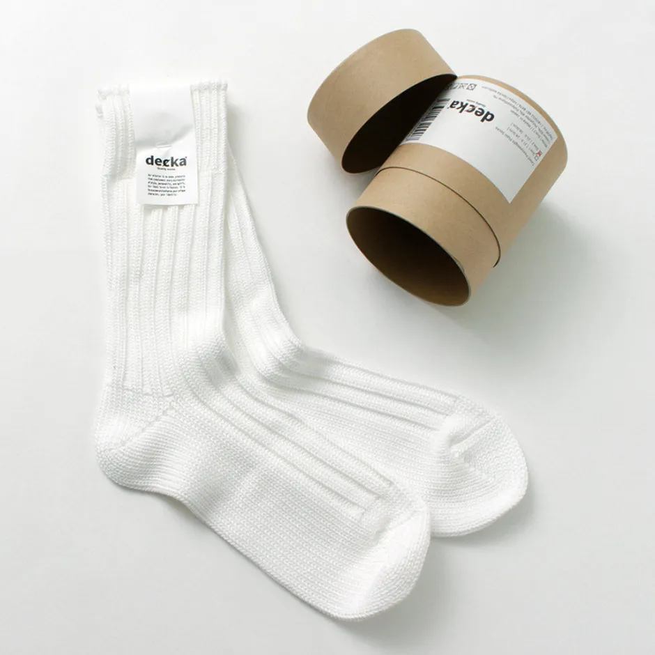 Socks^DECKA QUALITY SOCKS / Heavyweight Plain Crew Socks
