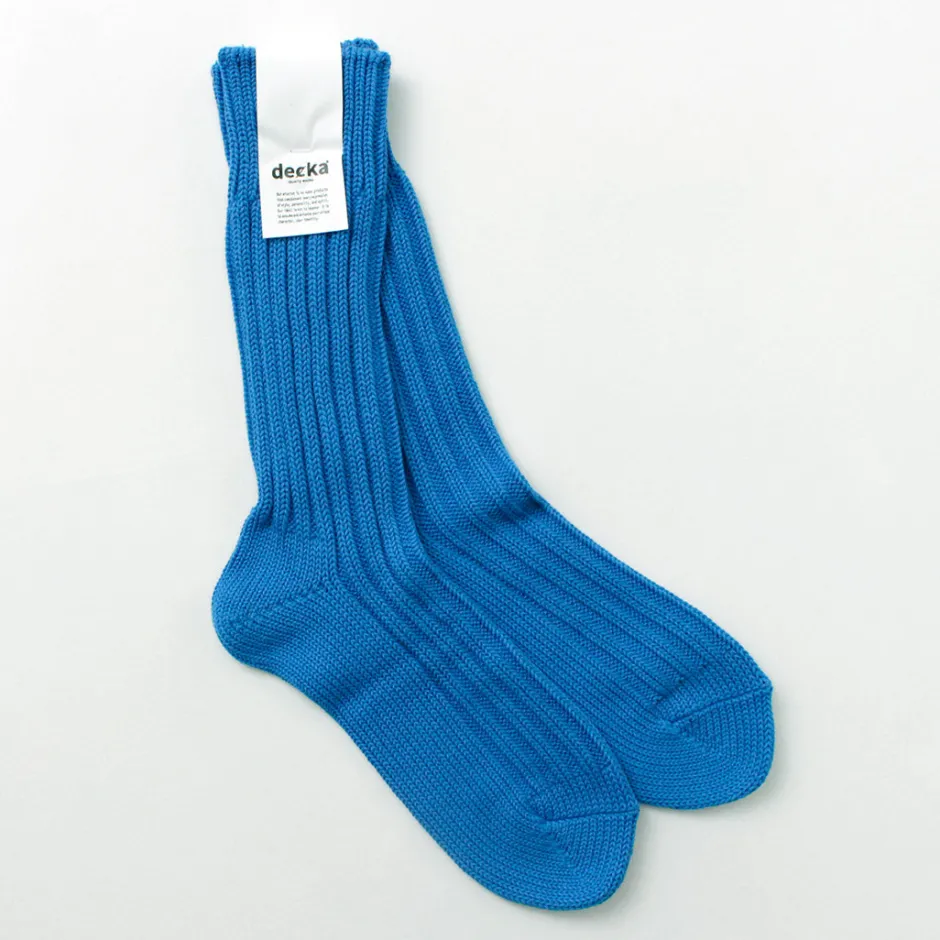 Socks^DECKA QUALITY SOCKS / Heavyweight Plain Crew Socks