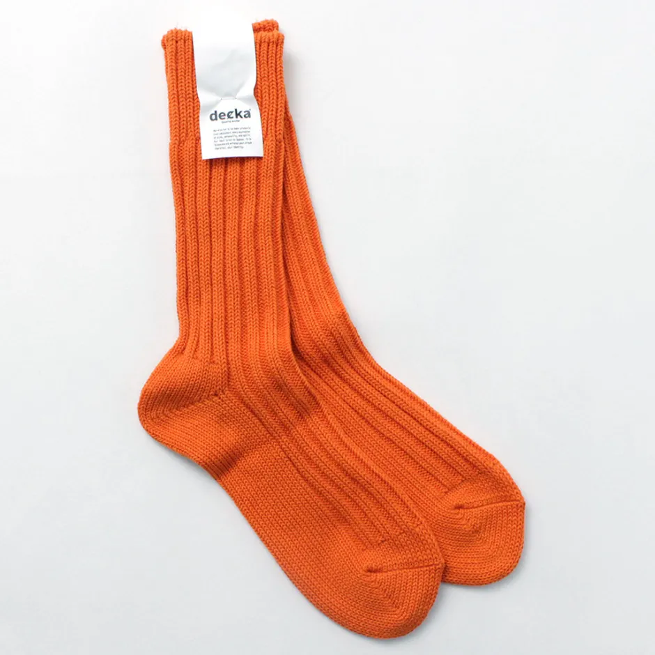 Socks^DECKA QUALITY SOCKS / Heavyweight Plain Crew Socks