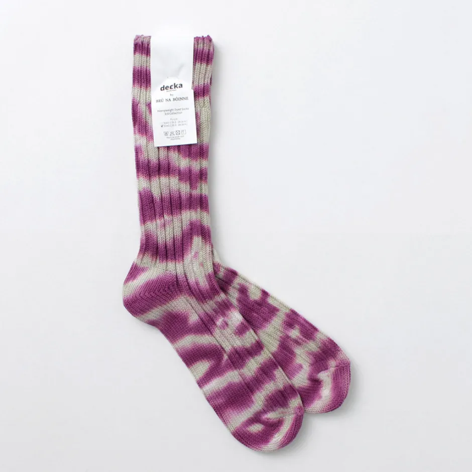 Socks^DECKA QUALITY SOCKS / Heavyweight tie-dye socks