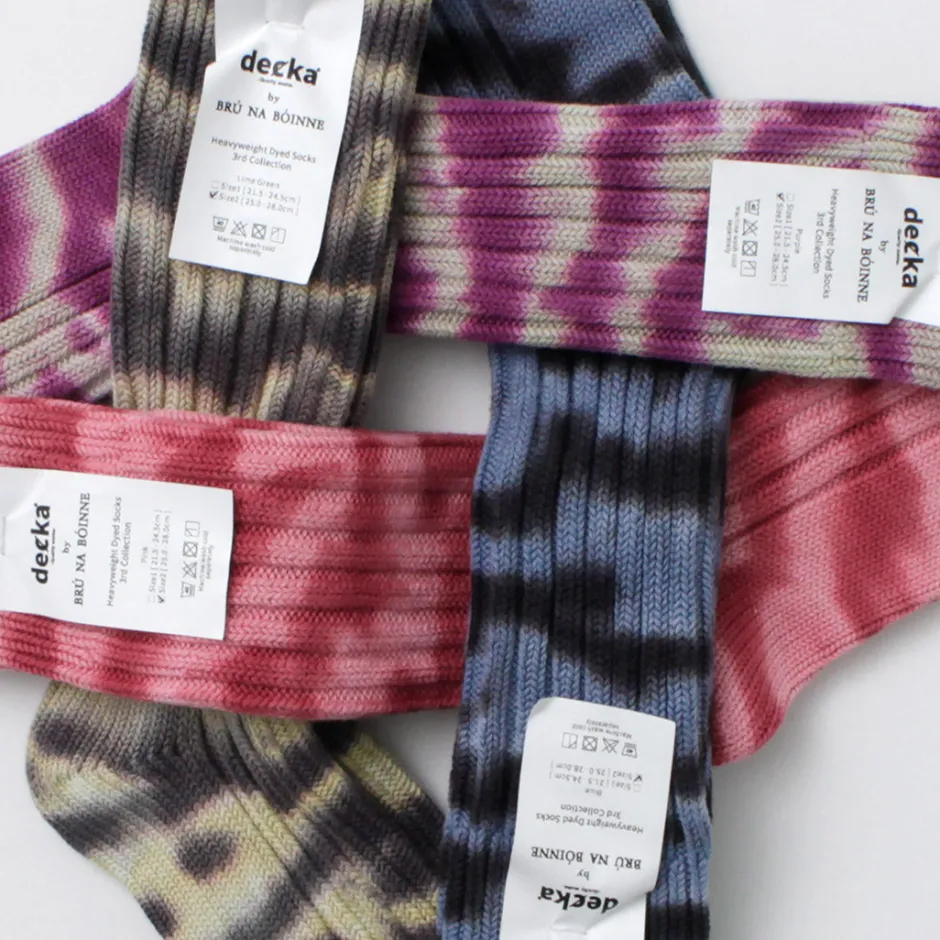 Socks^DECKA QUALITY SOCKS / Heavyweight tie-dye socks