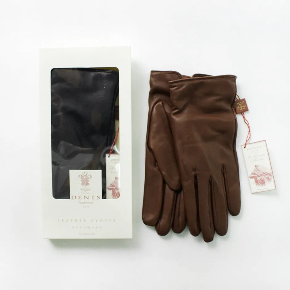 Gloves^DENTS / Bisley / Cashmere-lined leather gloves