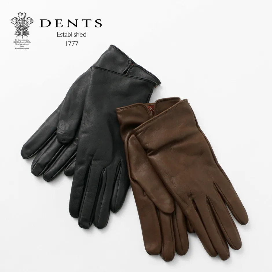 Gloves^DENTS / Bisley / Cashmere-lined leather gloves