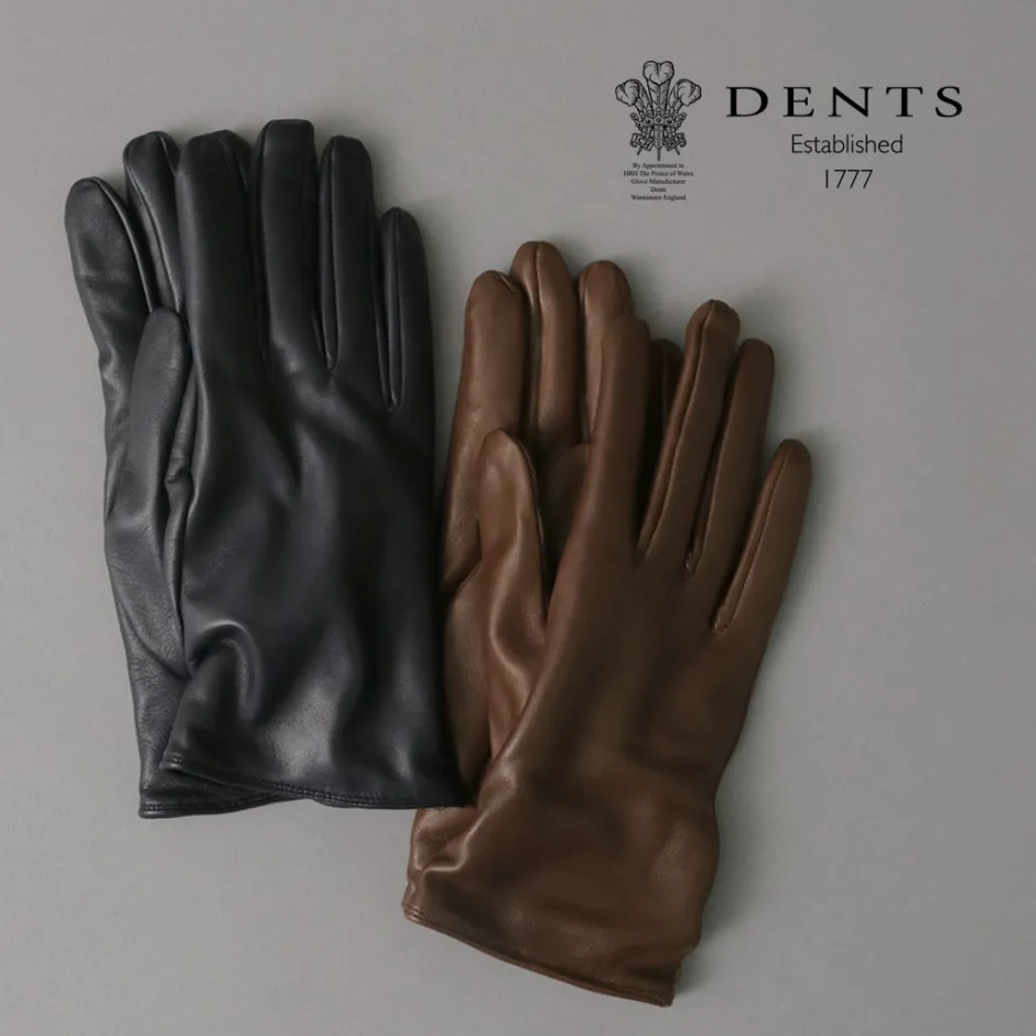 Gloves^DENTS / Bisley / Cashmere-lined leather gloves