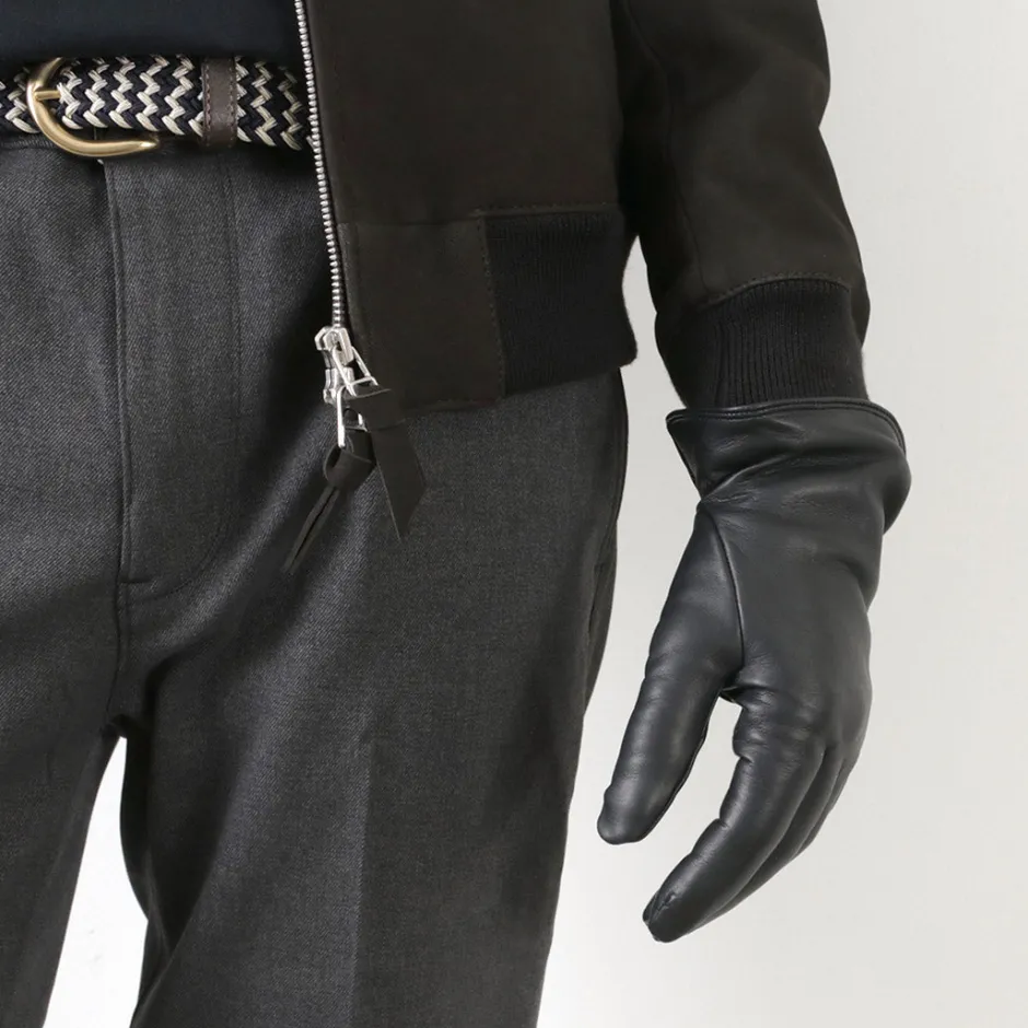 Gloves^DENTS / Bisley / Cashmere-lined leather gloves