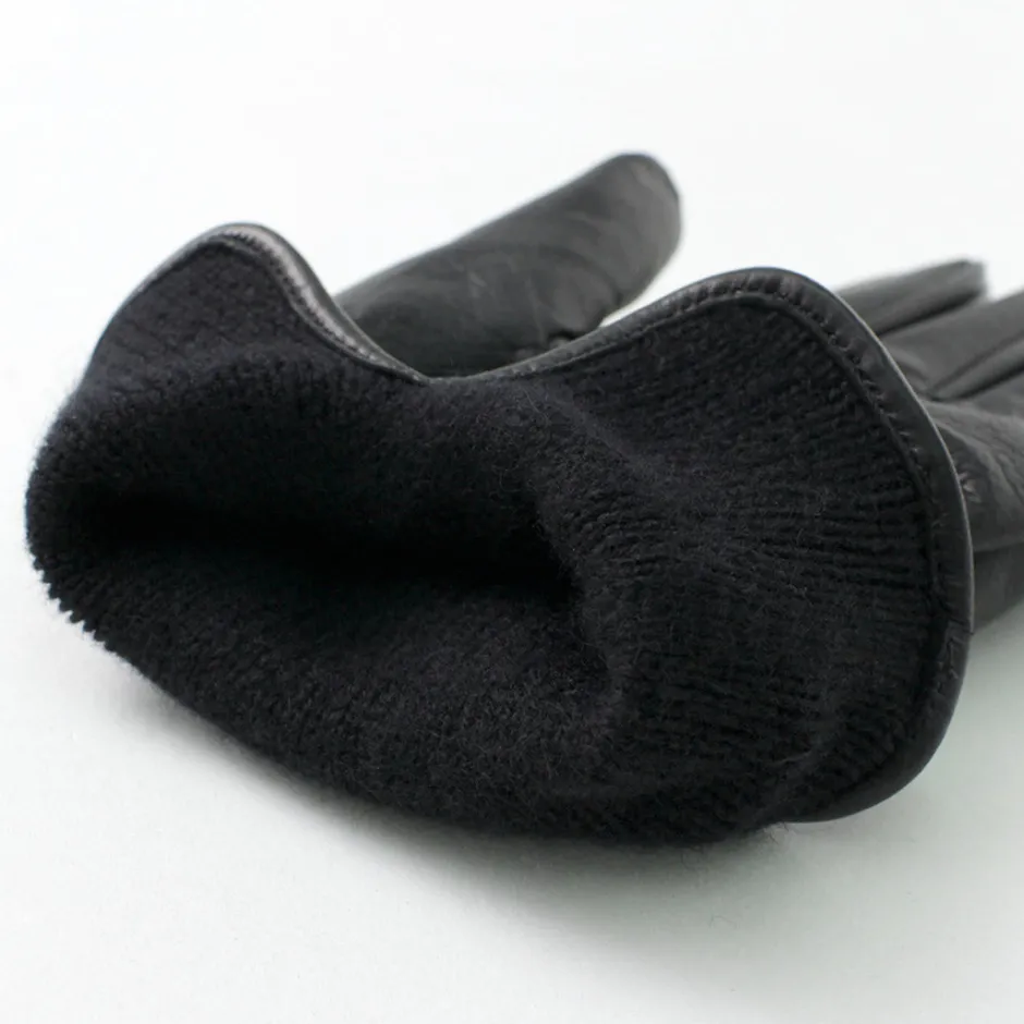 Gloves^DENTS / Bisley / Cashmere-lined leather gloves