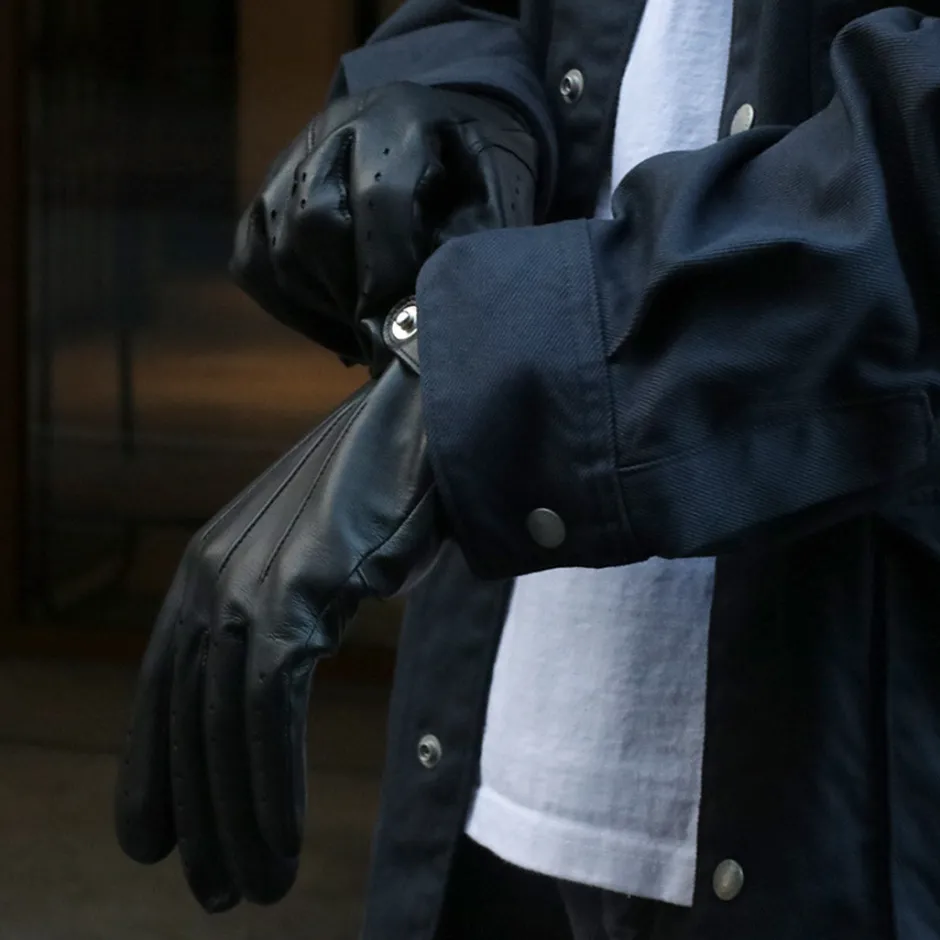 Gloves^DENTS / Fleming / Perforated leather gloves