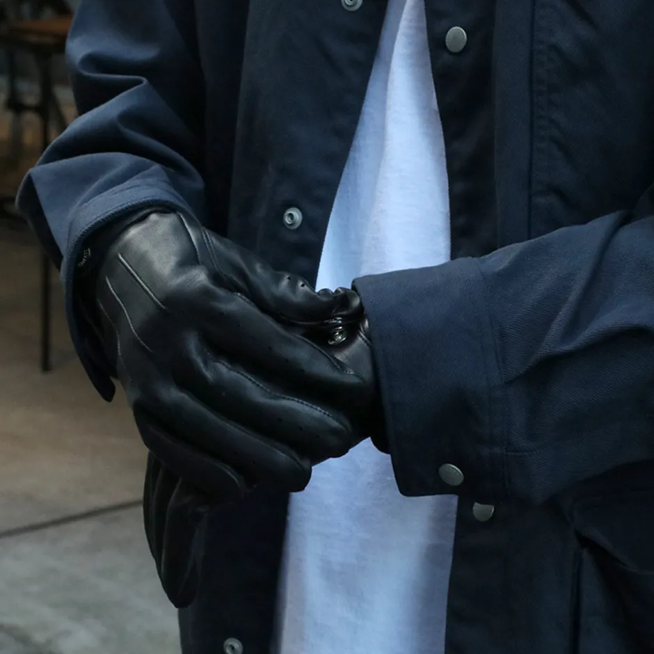 Gloves^DENTS / Fleming / Perforated leather gloves