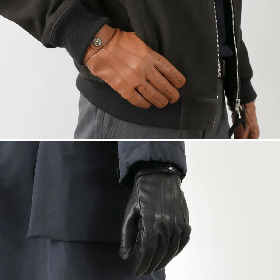 Gloves^DENTS / Fleming / Perforated leather gloves