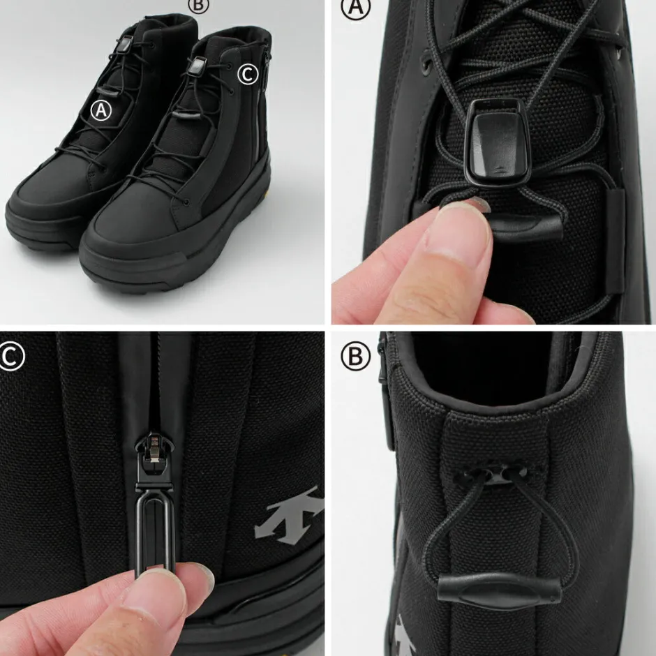 Sneakers^DESCENTE / High Cut Side Zip Lace Up Boots