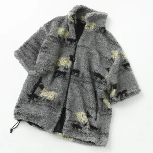 Jackets^FARFIELD ORIGINAL / Jacquard Weave Boa Short Sleeve Fell Jacket