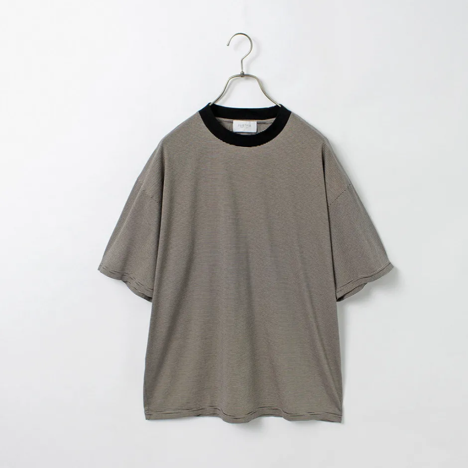 T-Shirts^FLISTFIA / Loose fit Striped crew neck T-shirt