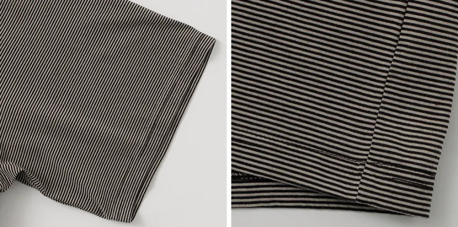 T-Shirts^FLISTFIA / Loose fit Striped crew neck T-shirt