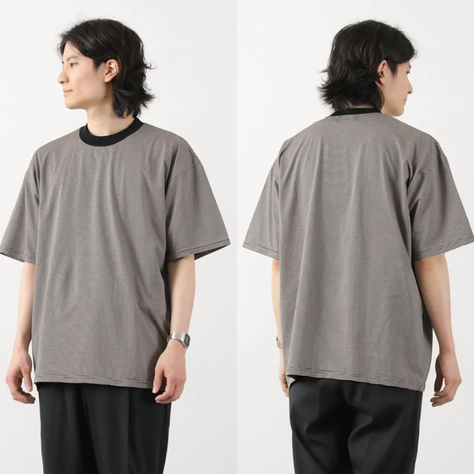 T-Shirts^FLISTFIA / Loose fit Striped crew neck T-shirt