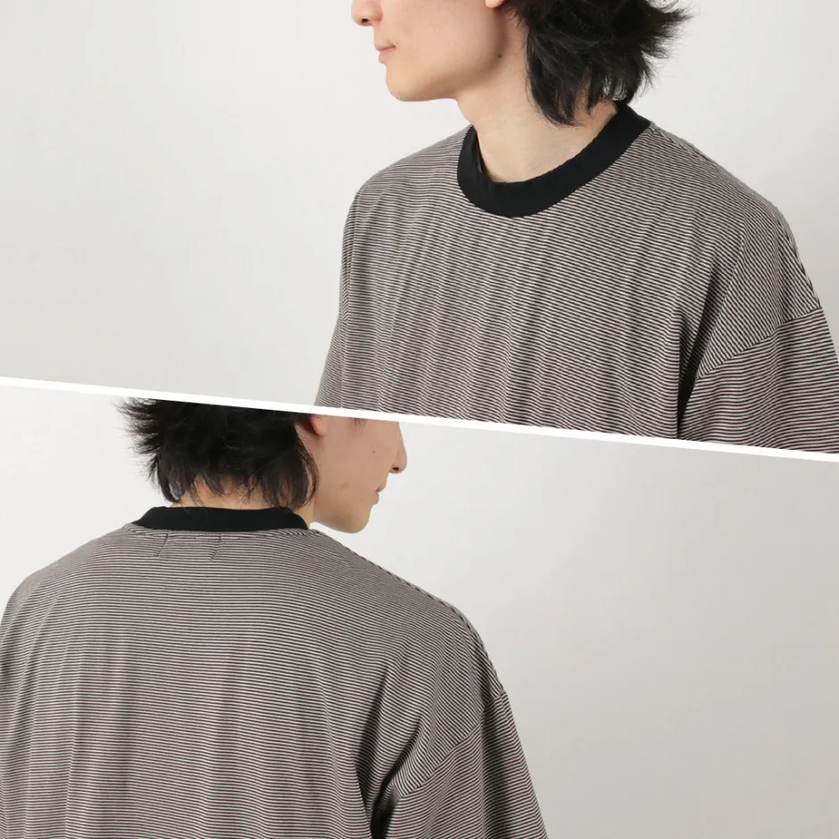 T-Shirts^FLISTFIA / Loose fit Striped crew neck T-shirt