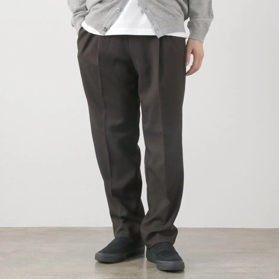Trousers^FLISTFIA / Wool-like Tuck Wide Trouesrs