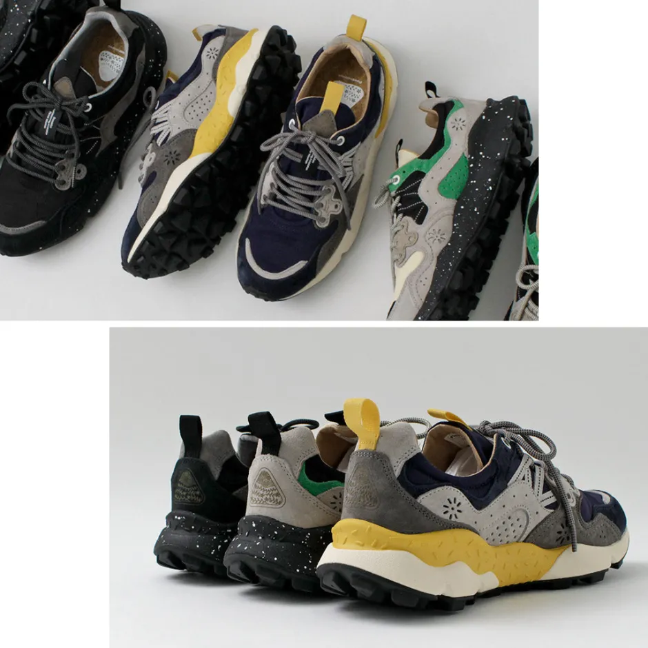 Sneakers^FLOWER MOUNTAIN / Yamano Three Pig Suede and Nylon Sneakers
