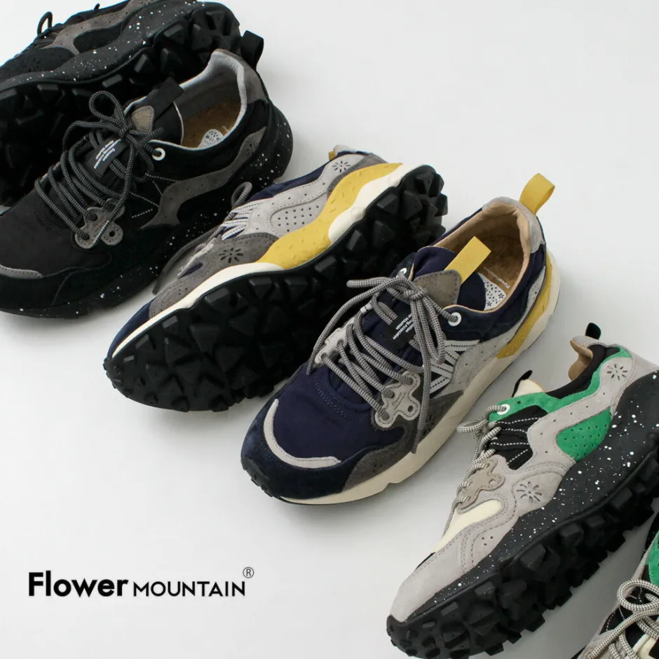 Sneakers^FLOWER MOUNTAIN / Yamano Three Pig Suede and Nylon Sneakers