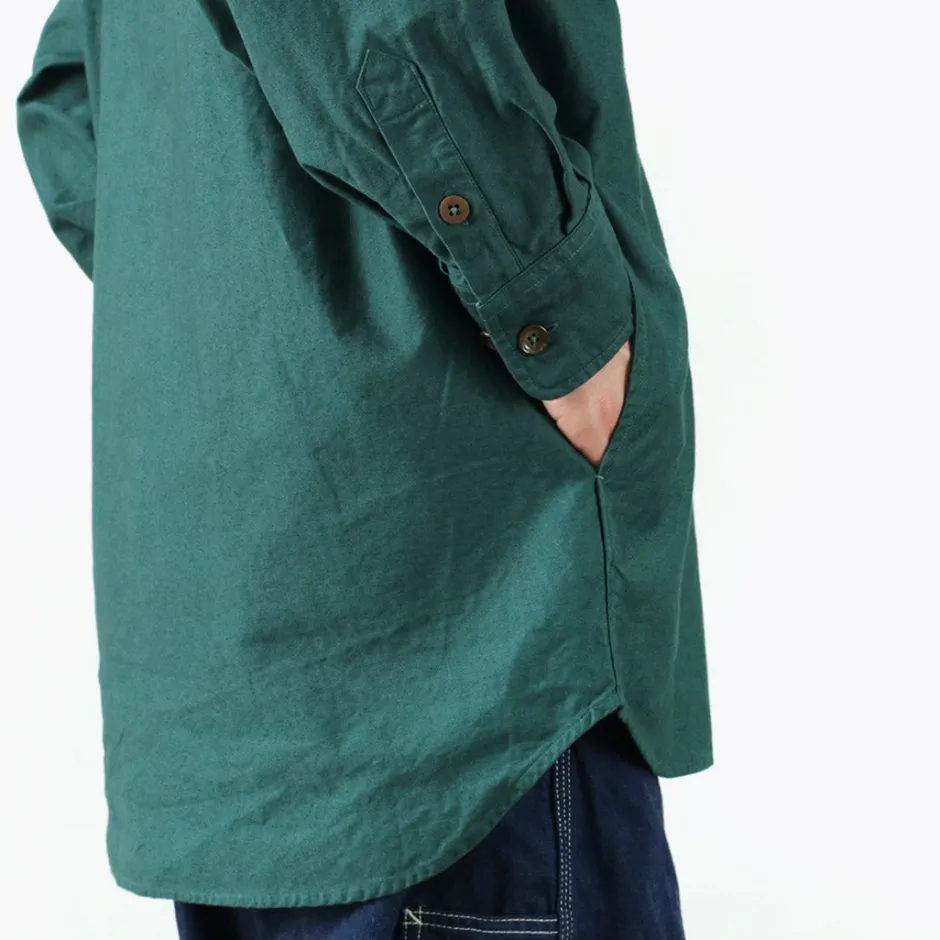 Shirts^FNOR / Grandval garment dye Shrimp sleeve shirt coat green