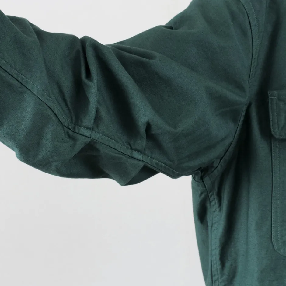 Shirts^FNOR / Grandval garment dye Shrimp sleeve shirt coat green