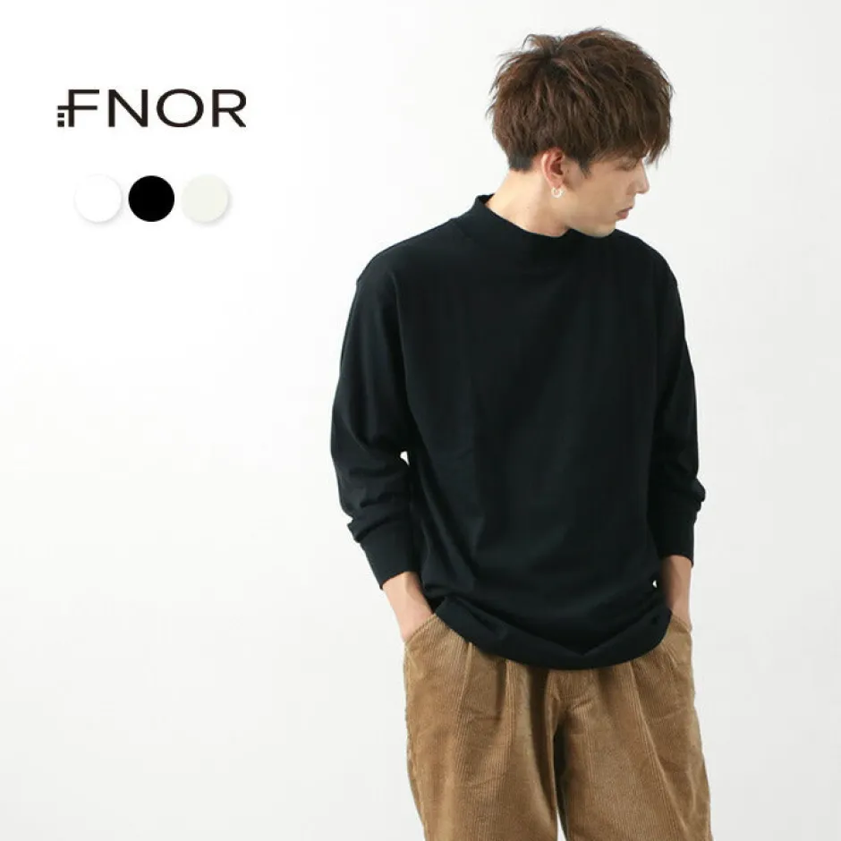 T-Shirts^FNOR / Mock Neck Long Sleeve T-Shirt