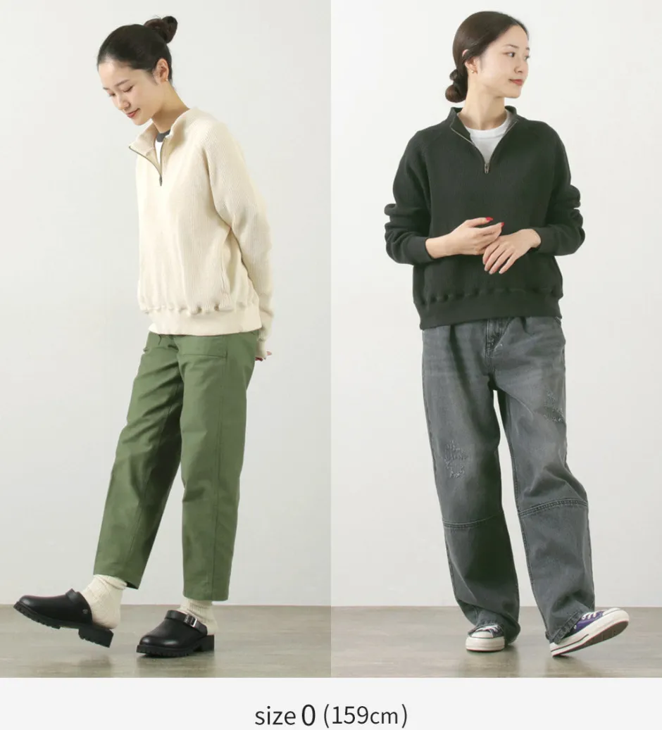 Sweatshirts^FNOR / Open-Ended Waffle Half-Zip Pullover