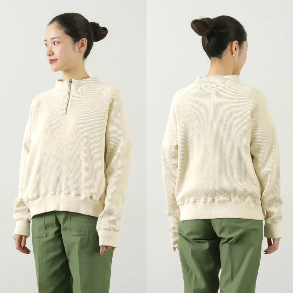 Sweatshirts^FNOR / Open-Ended Waffle Half-Zip Pullover