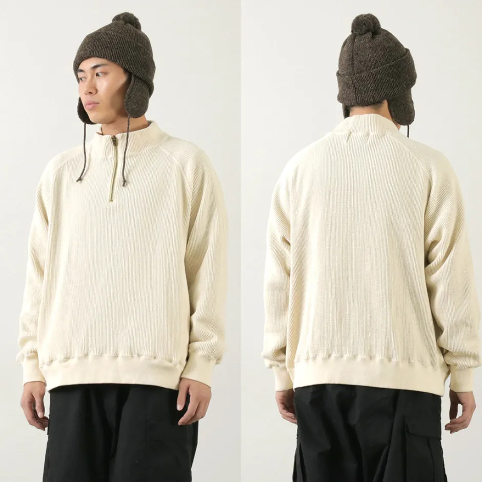 Sweatshirts^FNOR / Open-Ended Waffle Half-Zip Pullover