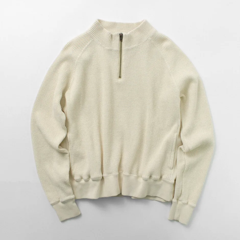 Sweatshirts^FNOR / Open-Ended Waffle Half-Zip Pullover