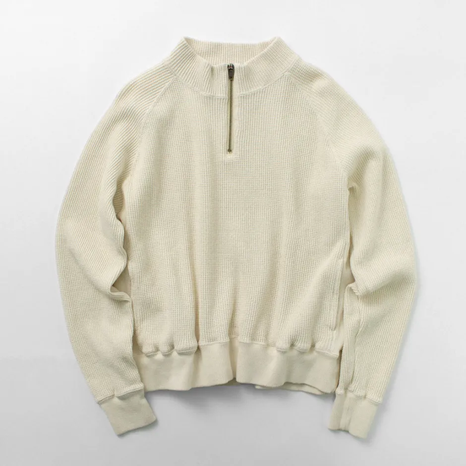 Sweatshirts^FNOR / Open-Ended Waffle Half-Zip Pullover