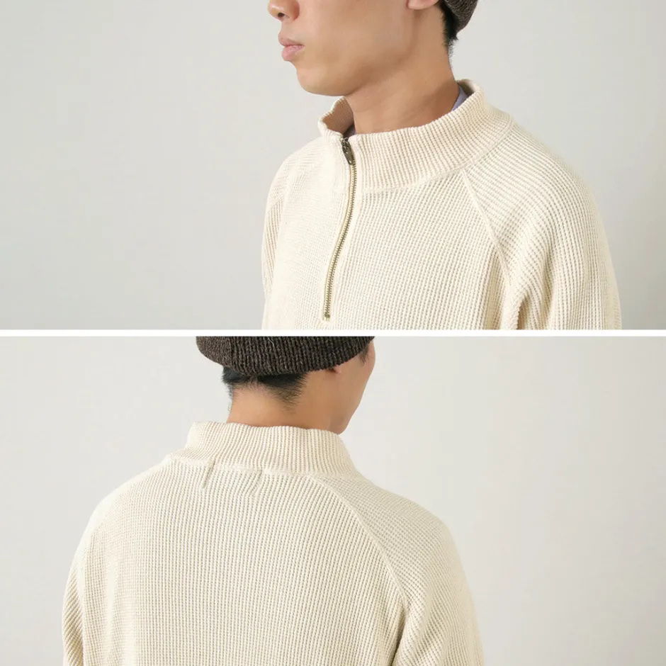 Sweatshirts^FNOR / Open-Ended Waffle Half-Zip Pullover