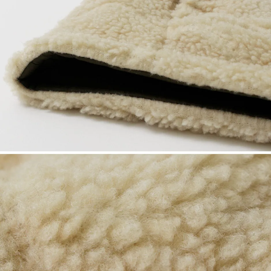 Vests^FNOR / Quilted Sheepskin Boa MIL Vest