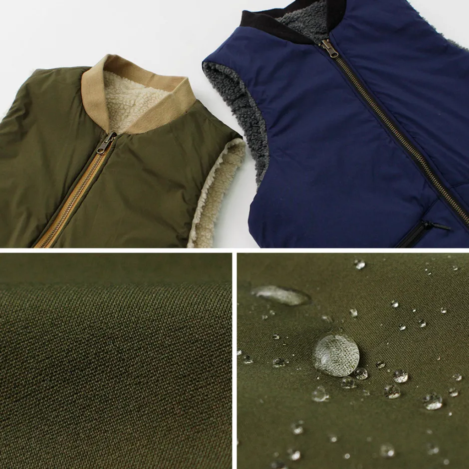 Vests^FNOR / Quilted Sheepskin Boa MIL Vest