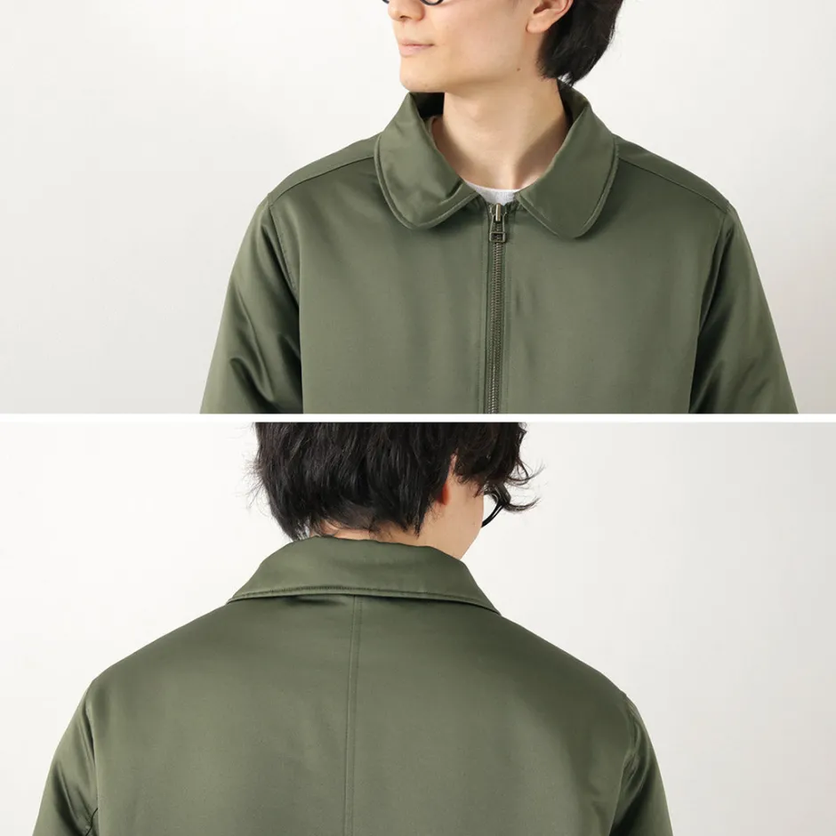 Jackets^FNOR / Slight Satin Pair Away Flight Jacket khaki