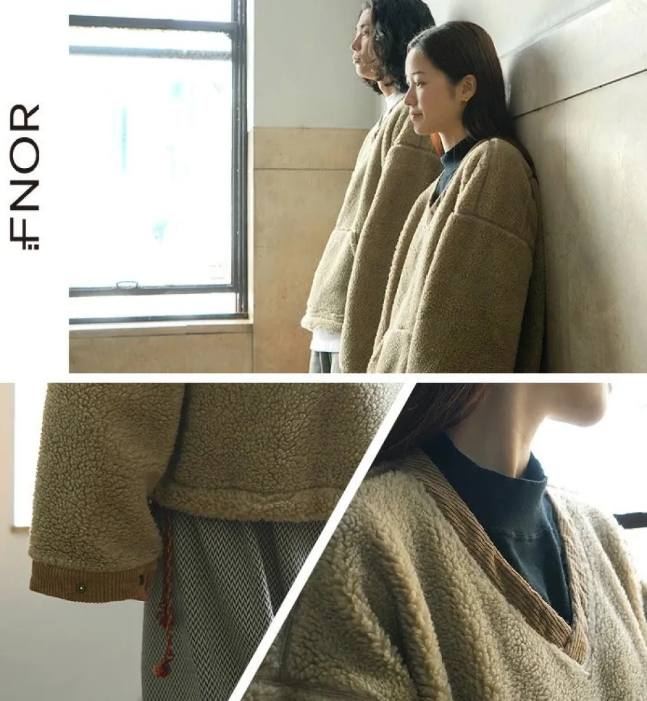 Sweatshirts^FNOR / V-Neck Boa Pullover