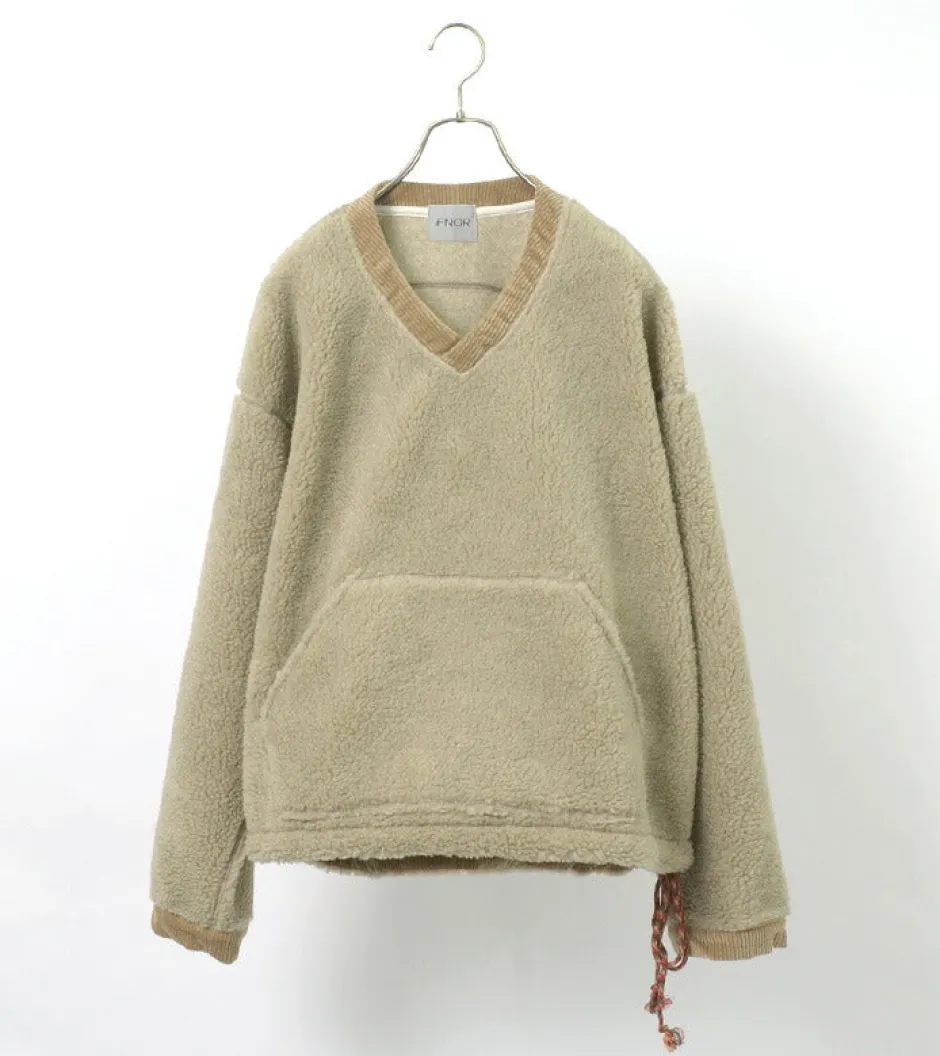 Sweatshirts^FNOR / V-Neck Boa Pullover