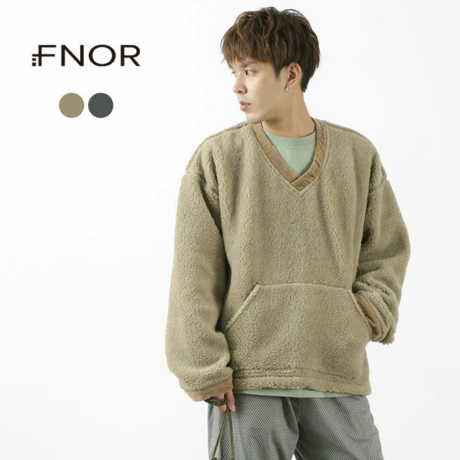 Sweatshirts^FNOR / V-Neck Boa Pullover