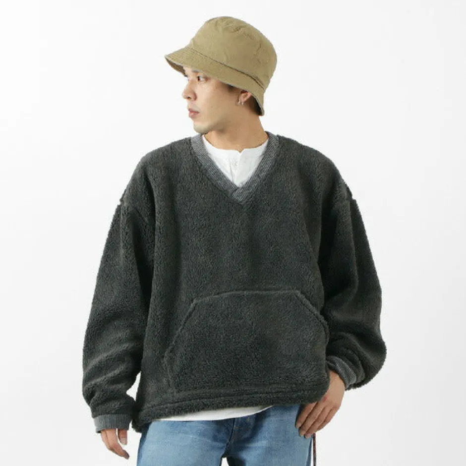 Sweatshirts^FNOR / V-Neck Boa Pullover