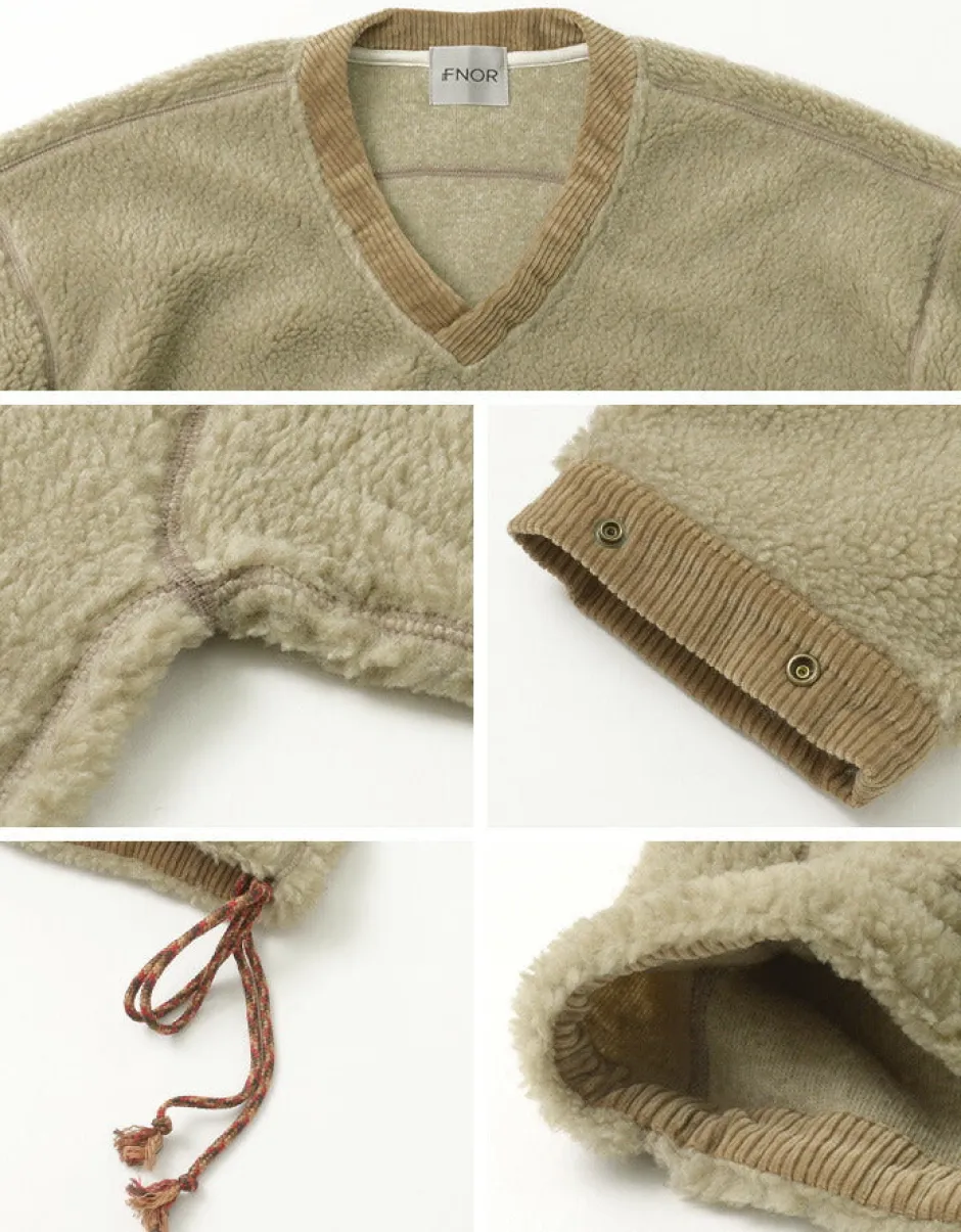 Sweatshirts^FNOR / V-Neck Boa Pullover