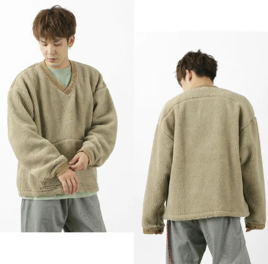 Sweatshirts^FNOR / V-Neck Boa Pullover