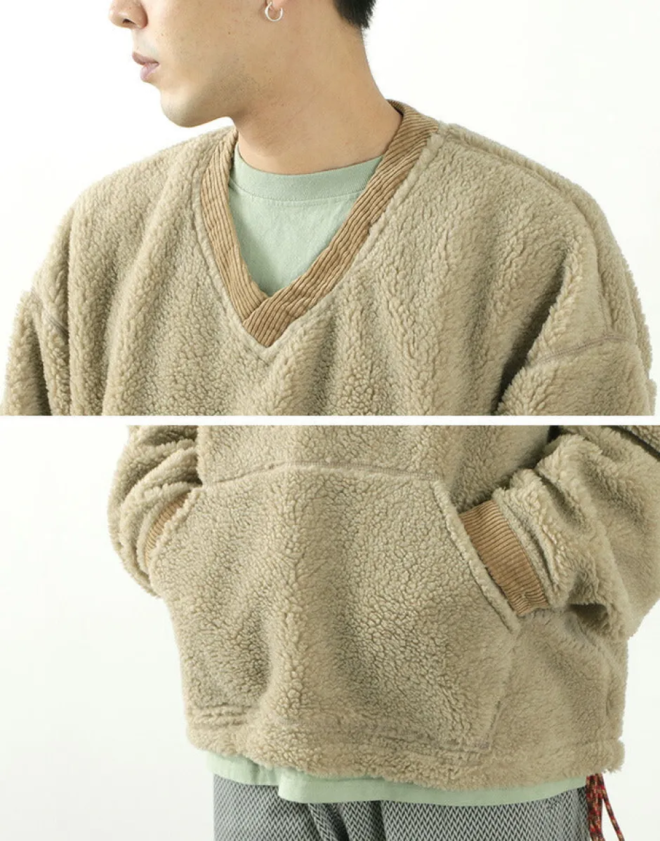 Sweatshirts^FNOR / V-Neck Boa Pullover