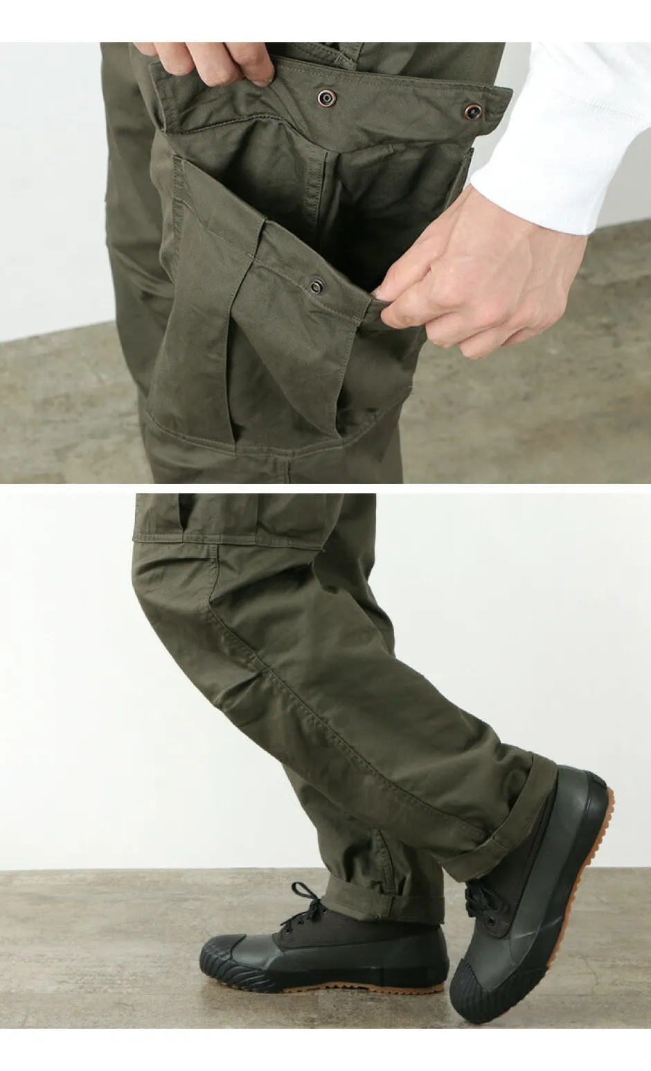 Trousers^FOB FACTORY / F0503 cargo trousers olive